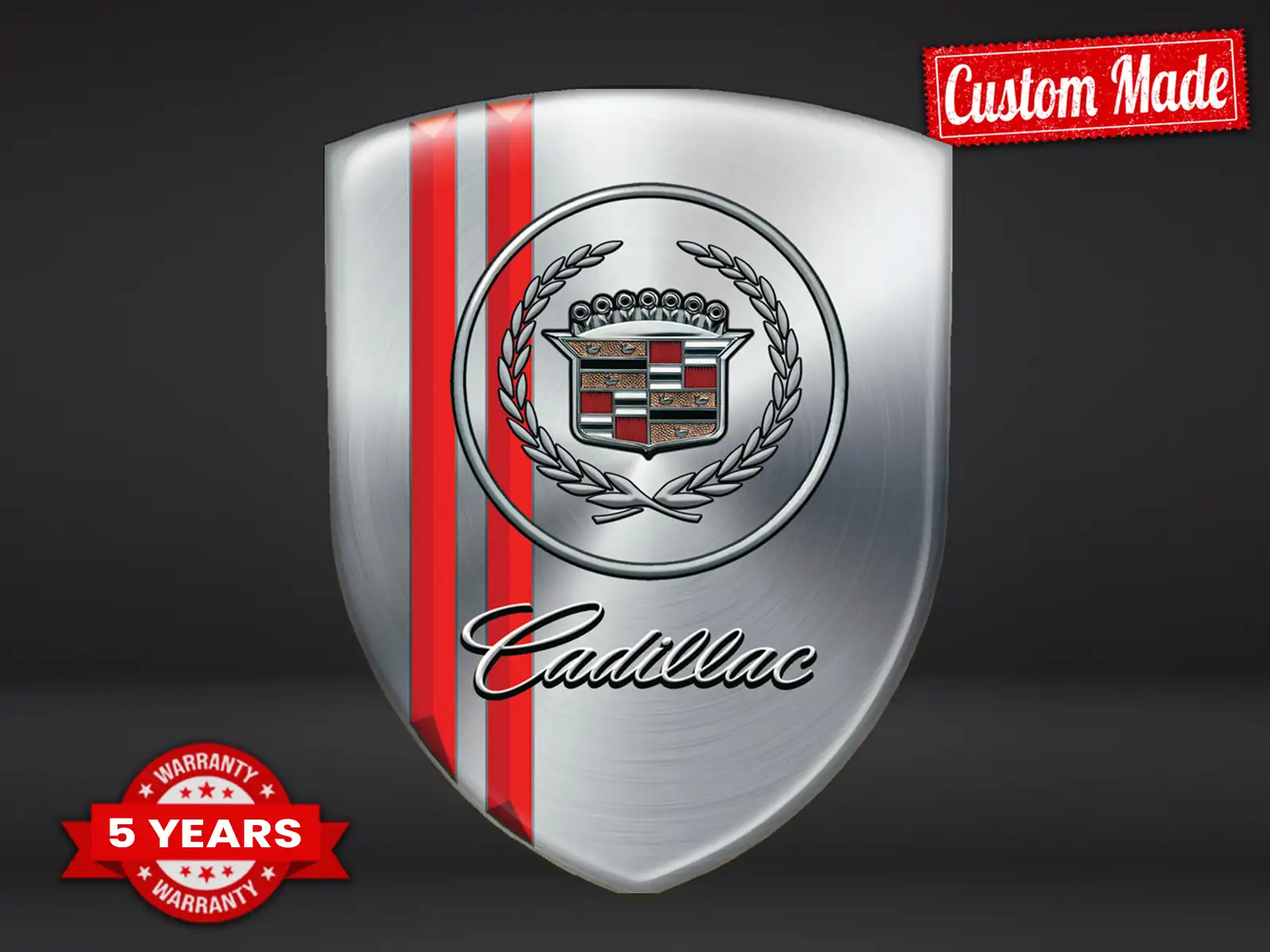 Cadillac Silikon Sticker Design Premium Drift Stil SUV